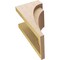 Ekena Millwork 9"W x 9"D x 18"H Wide Rivera Rough Cedar Woodgrain TimberThane Corbel, Primed Tan CORUR09X09X18RIVRCPR - alternate 3